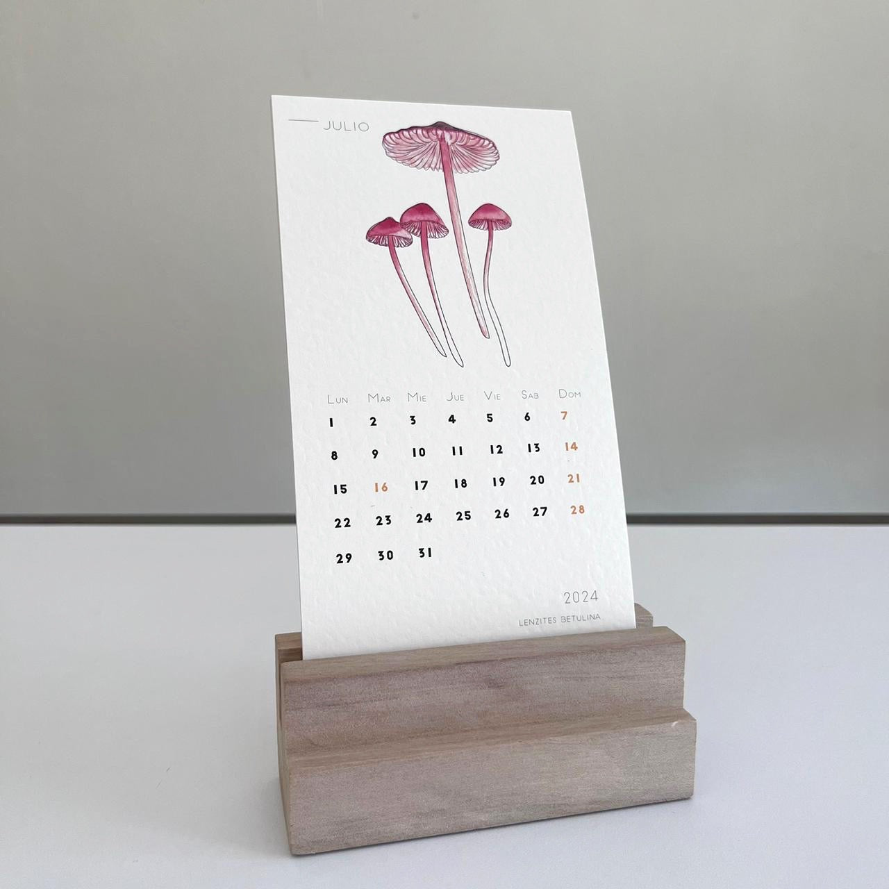 Calendario de Escritorio Fungi